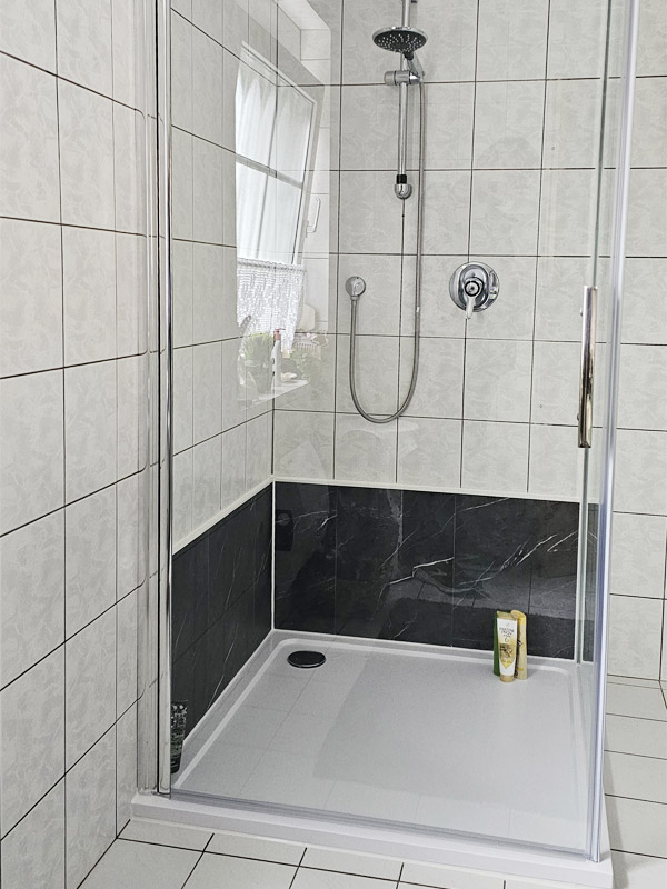 Dusche barrierearm nachher