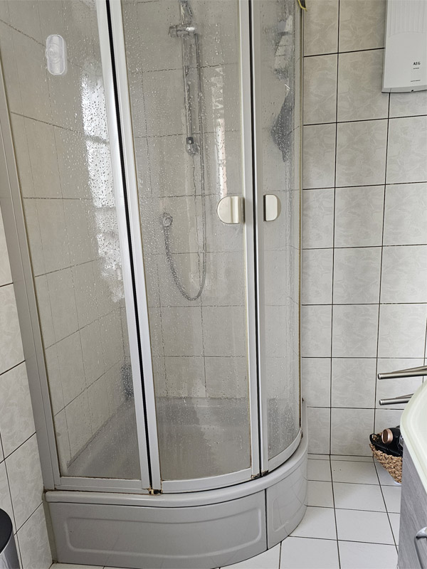 Alte Dusche vorher